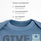 Комбинезон Крошка Я "Мишка", рост 62-68 см, синий 7156042