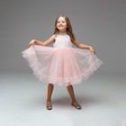 Платье нарядное детское, цвет розовый, рост 116 см - Фото 3