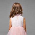 Платье нарядное детское, цвет розовый, рост 116 см - Фото 5