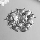 Декор металл для творчества «Птенчик», под серебро, 1.8?1.5 см (комплект 15 шт) - фото 50164596