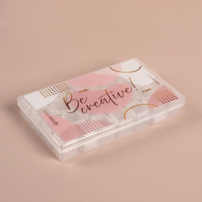 Органайзер для декора, 7 блоков, 4 ячейки, 17,5 ? 10,5 ? 2,7 см, цвет прозрачный 6991120