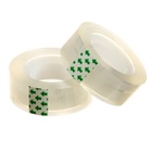 Набор 2 штуки клейкая лента 19 мм × 33 м, кристально-прозрачная, в пакете, европодвес 5491996