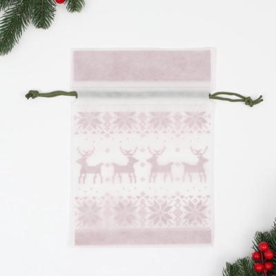 Мешок подарочный новогодний «Скандинавия», 22×31 см