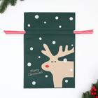 Мешок подарочный "Рождественский гость", 27 x 40,5 см - Фото 4