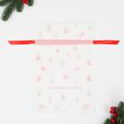 Мешок подарочный "Рождественские мелочи" белый, 27 x 40 см - Фото 5