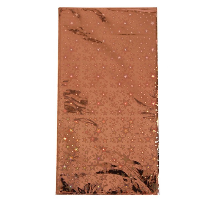 Скатерть «Голография» звёзды, 137 × 183 см, цвет розовое золото 6961083