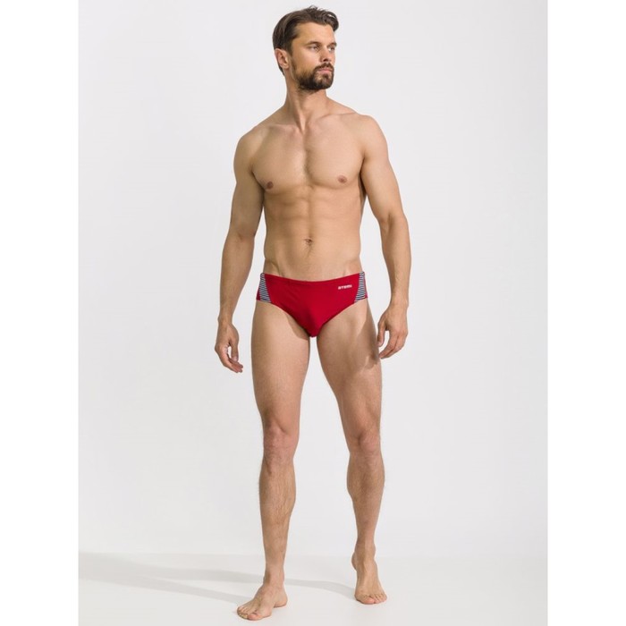 Плавки мужские для бассейна Atemi TAE 01C, цвет красный, размер 44