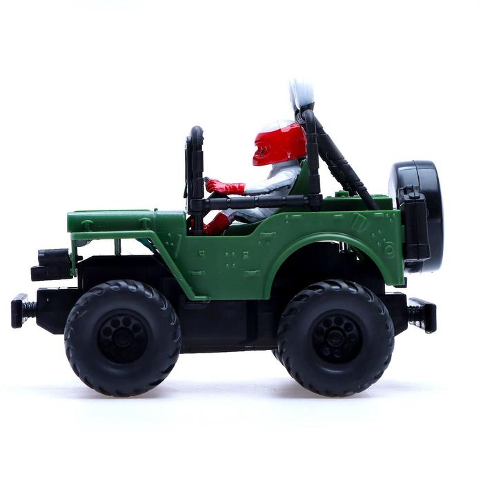 Джип радиоуправляемый «Армия», работает от батареек 50936