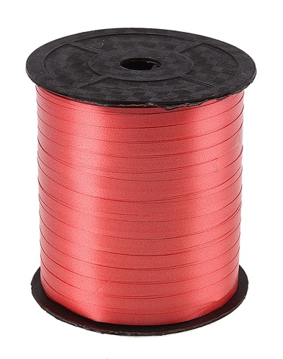 Лента упаковочная простая, красная, 0.5 см × 225 м