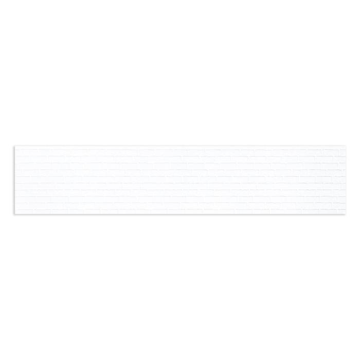 Кухонный фартук ПВХ "Белый кирпич" 3000х600 мм - Фото 1