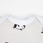 Боди Крошка Я "Пингвин", рост 68-74 см, серый - фото 24313459