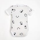 Боди Крошка Я "Пингвин", рост 68-74 см, серый - фото 24313463