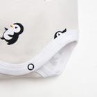 Боди Крошка Я "Пингвин", рост 74-80 см, серый - Фото 5