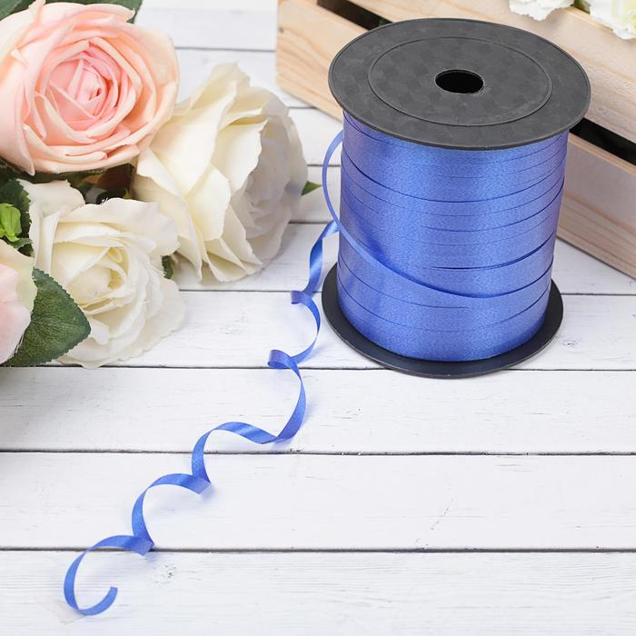 Лента упаковочная простая, синяя, 0,5 см х 225 м - Фото 1