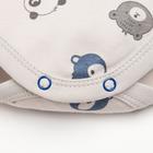 Боди в набивку Крошка Я "Мишка", рост 86-92 см, серый - фото 30043273