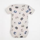 Боди детское Крошка Я «Мишка», рост 74-80 см, серое - Фото 6