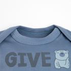 Комбинезон Крошка Я "Мишка", рост 68-74 см, синий - фото 804592360