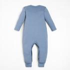 Комбинезон Крошка Я "Мишка", рост 68-74 см, синий - фото 804592363