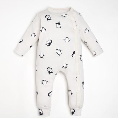 Комбинезон Крошка Я "Пингвин", рост 74-80 см, серый