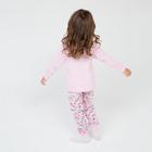 Пижама для девочки, цвет розовый, рост 104 см - Фото 5