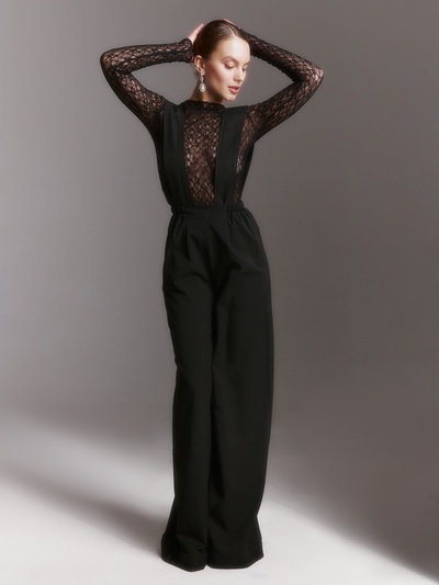 Брюки женские MINAKU: Casual Collection, чёрные, размер 44