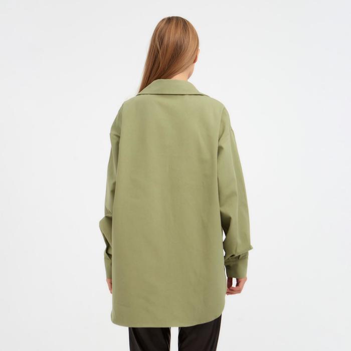 Рубашка женская MINAKU: Casual Collection цвет зелёный, р-р 44 50941