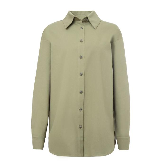 Рубашка женская MINAKU: Casual Collection цвет зелёный, р-р 44 50941