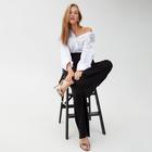 Брюки женские MINAKU: Casual Collection цвет чёрный, р-р 50 - Фото 6