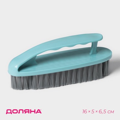 Щётка утюжок для уборки Доляна «Дельта», жёсткая щетина, цельная ручка, 16×5×6.5 см, цвет МИКС