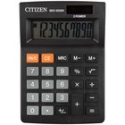 Калькулятор настольный Citizen "SDC-022SR", 10-разрядный, 88 х 127 х 23 мм, двойное питание, черный - Фото 2