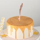 Набор топперов для торта «Сердечки», 3 шт., 20×13 см, цвет розовый - Фото 2