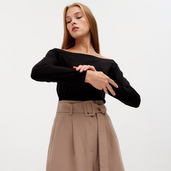 Боди женское MINAKU: Basic lines, цвет чёрный, размер 42 50945