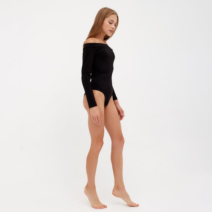 Боди женское MINAKU: Basic lines, цвет чёрный, размер 44 50946