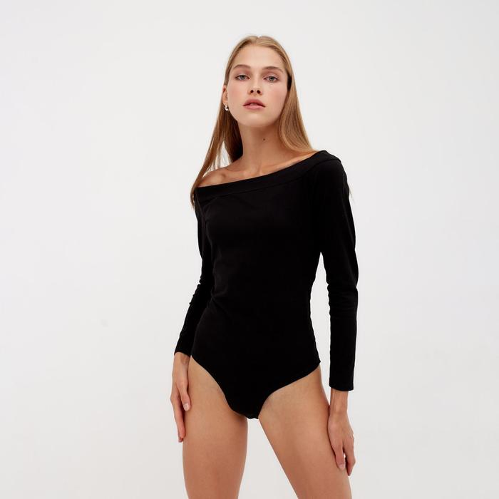 Боди женское MINAKU: Basic lines, цвет чёрный, размер 44 50946