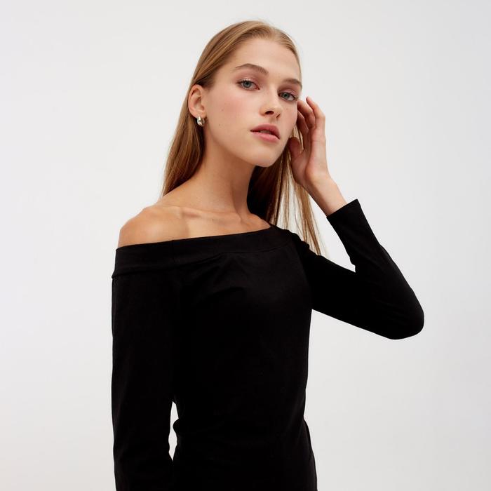 Боди женское MINAKU: Basic lines, цвет чёрный, размер 44 50946