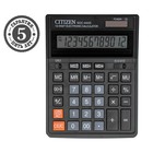 Калькулятор настольный Citizen "SDC-444S", 12-разрядный, 153 x 199 x 31 мм, двойное питание, черный - Фото 7