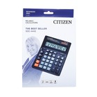 Калькулятор настольный Citizen "SDC-444S", 12-разрядный, 153 x 199 x 31 мм, двойное питание, черный - Фото 9