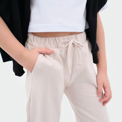 Брюки детские KAFTAN: Unicorn, бежевые, рост 86-92 см