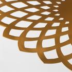 Салфетка столовая «Цветок», 60?60 см, цвет золотой (комплект 12 шт) - фото 25268640