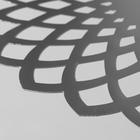 Салфетка столовая «Цветок», 60?60 см, цвет серебряный (комплект 12 шт) - фото 25268643