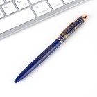 Подарочная ручка «Лучший учитель», матовая, металл, цвет темно-синий, синяя паста, 1.0 мм - Фото 4