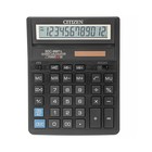 Калькулятор настольный Citizen "SDC888TII", 12-разрядный, 159 х 205 х 27 мм, двойное питание, чёрный - фото 9034571