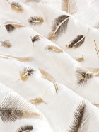 Плед «Этель. Перья», 180×200 см, корал-флис 7155698