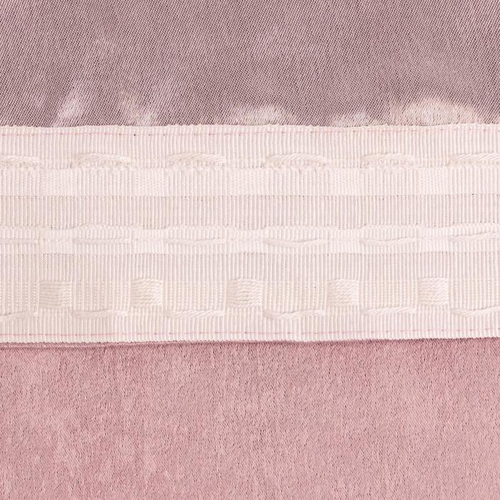 Штора портьерная Этель «Классика»цв.светло-розовый, 145*265 см,100% п/э - фото 1907292275