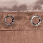 Штора портьерная на люверсах «Этель. Классика», коричневая, 250×265 см - Фото 4