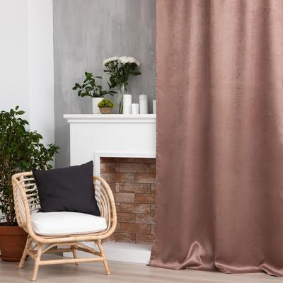 Штора портьерная Этель «Классика»цв.коричневый, 145×265 см,100% п/э