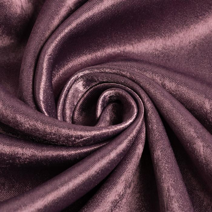 Штора портьерная Этель "Классика"цв.фиолетовый, 250*265 см,100% п/э - фото 1907292339