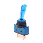 Тумблер однополюсный с синей LED индикацией, 12 В, 20 A, 3 контакта - фото 11386334