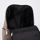 Рюкзак молодёжный, отдел на молнии, 3 наружных кармана, цвет кофе - Фото 4