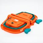 Ванночка детская складная со сливом, «Краб», 67 см., цвет бирюзовый/оранжевый - Фото 7
